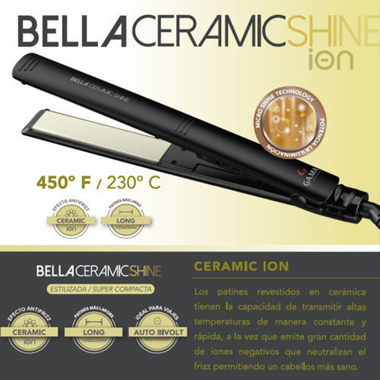 Imagen de PLANCHA GAMA BELLA CERAMIC SHINE ARG SY